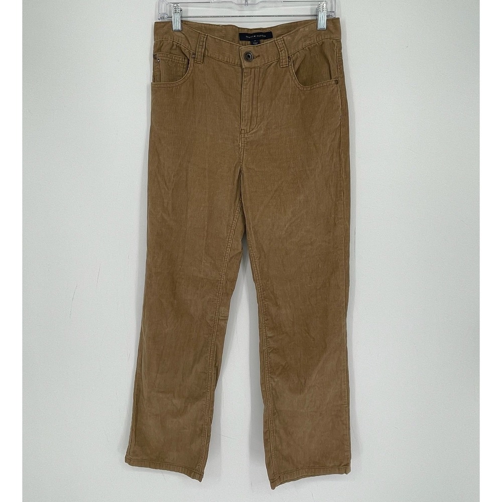 Tommy Hilfiger Women's Y2K Brown Corduroy Straight Leg Fall Pants Plus Size 18